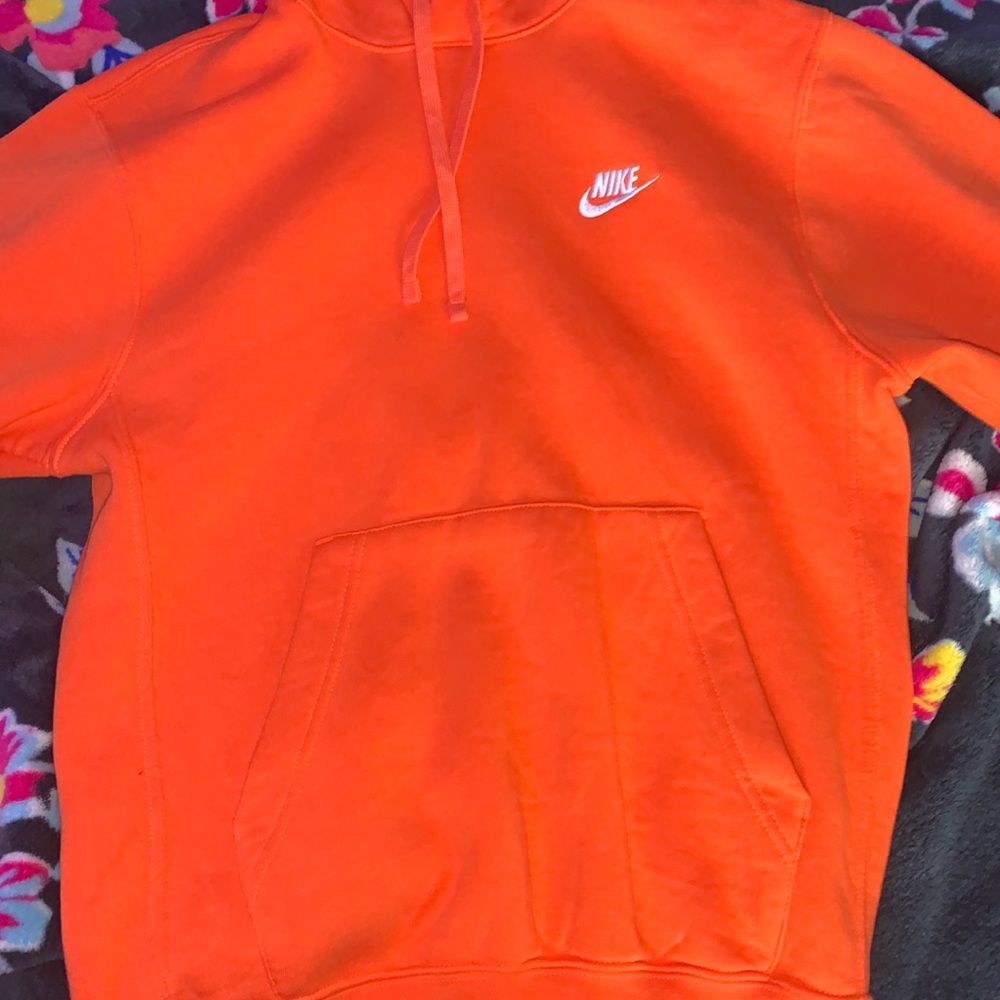 orange nike sweatshirt